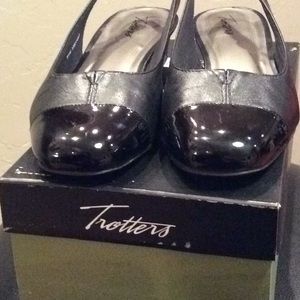 Trotters Capped Dea 9 1/2 W Black